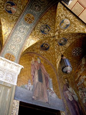 Inside St Dionysis Zakyinthos Greece